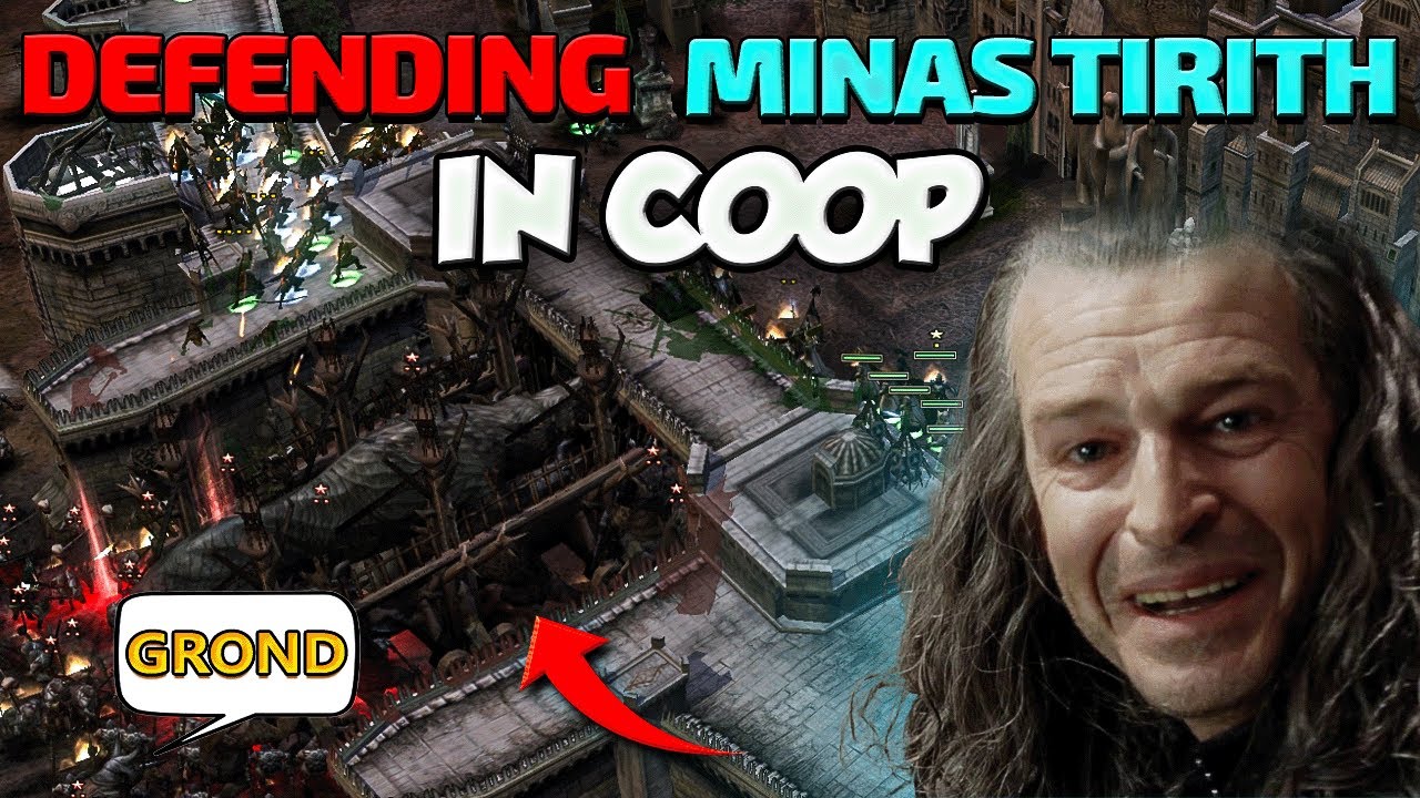 2 Players trying to defend Minas Tirith in COOP! | Battle for Middle Earth