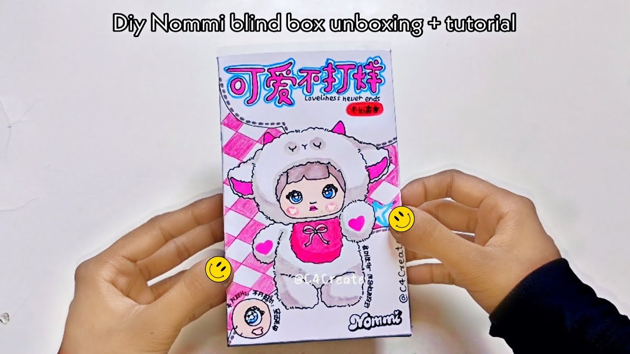 Tutorial | Diy Nommi blind box unboxing + tutorial | How to make blind box | Nommi blind box 