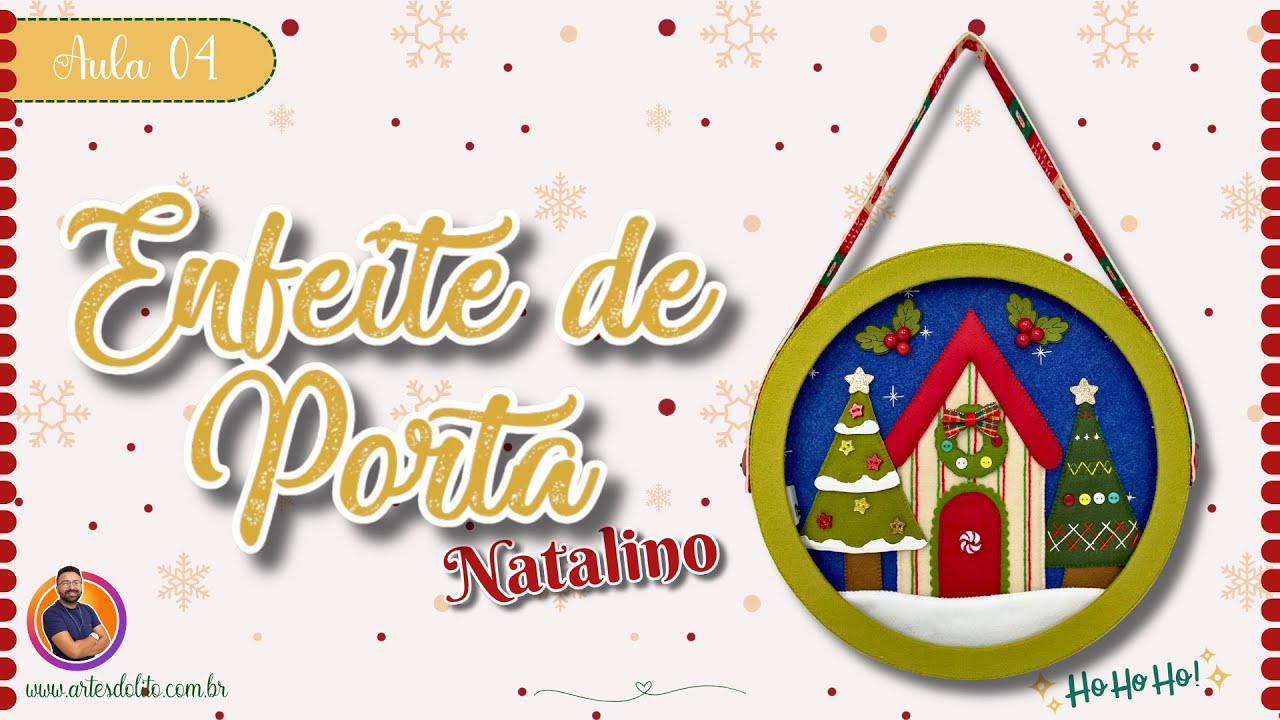 AULA 04 | FOFURAS DE NATAL 2024: Enfeite de Porta Natalino