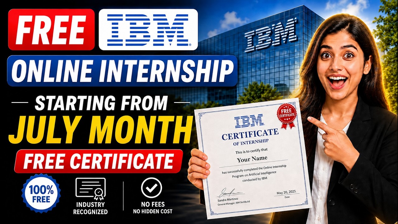 🔥 IBM Remote AI Internship 2026 | Work From Home Internship | Free Certificate | Apply Now