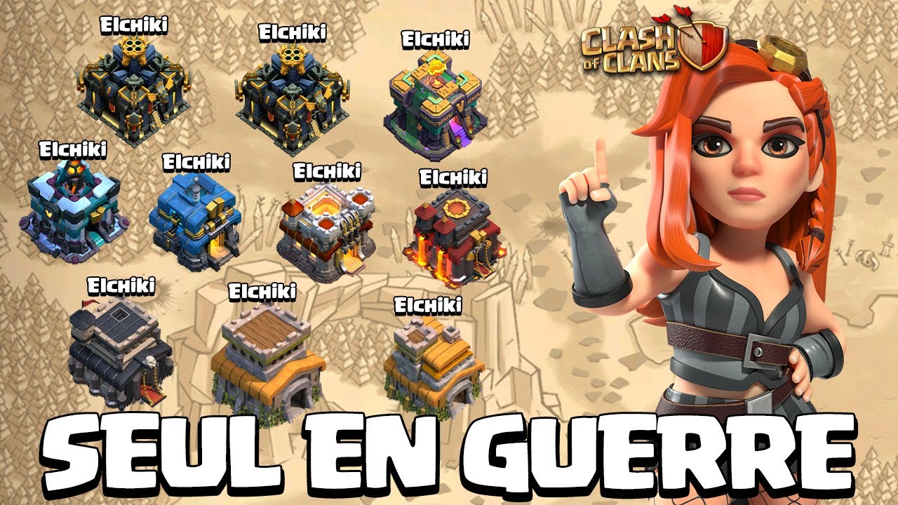 J'Attaque SEUL dans cette GUERRE avec mes 10 COMPTES !