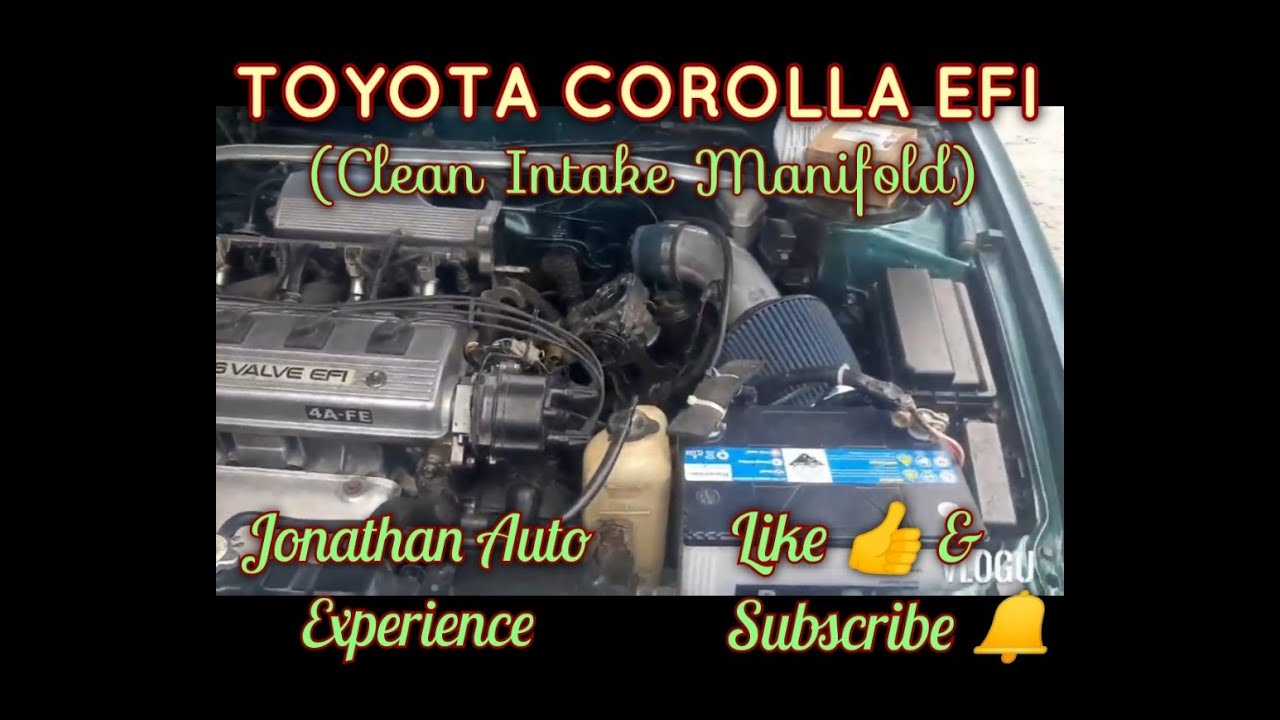 Toyota corolla EFI clean intake manifold