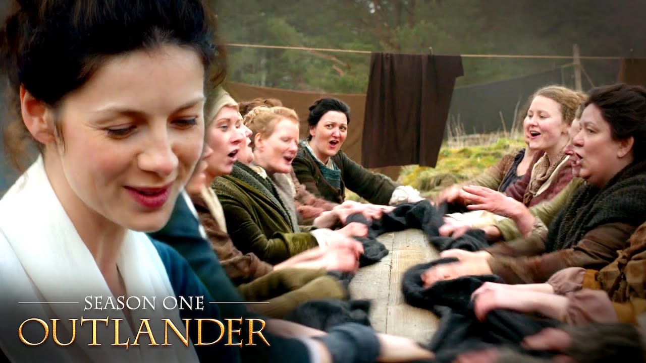 Claire Joins The Village Women In Chant | Outlander
