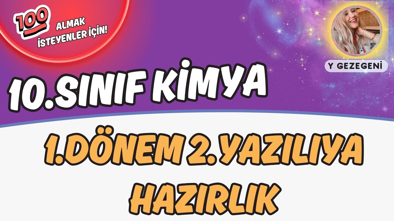 🚀 55 DAKİKADA 10.SINIF KİMYA 1.DÖNEM 2.YAZILIYA HAZIRLIK! #kimya #yazılıyahazırlık