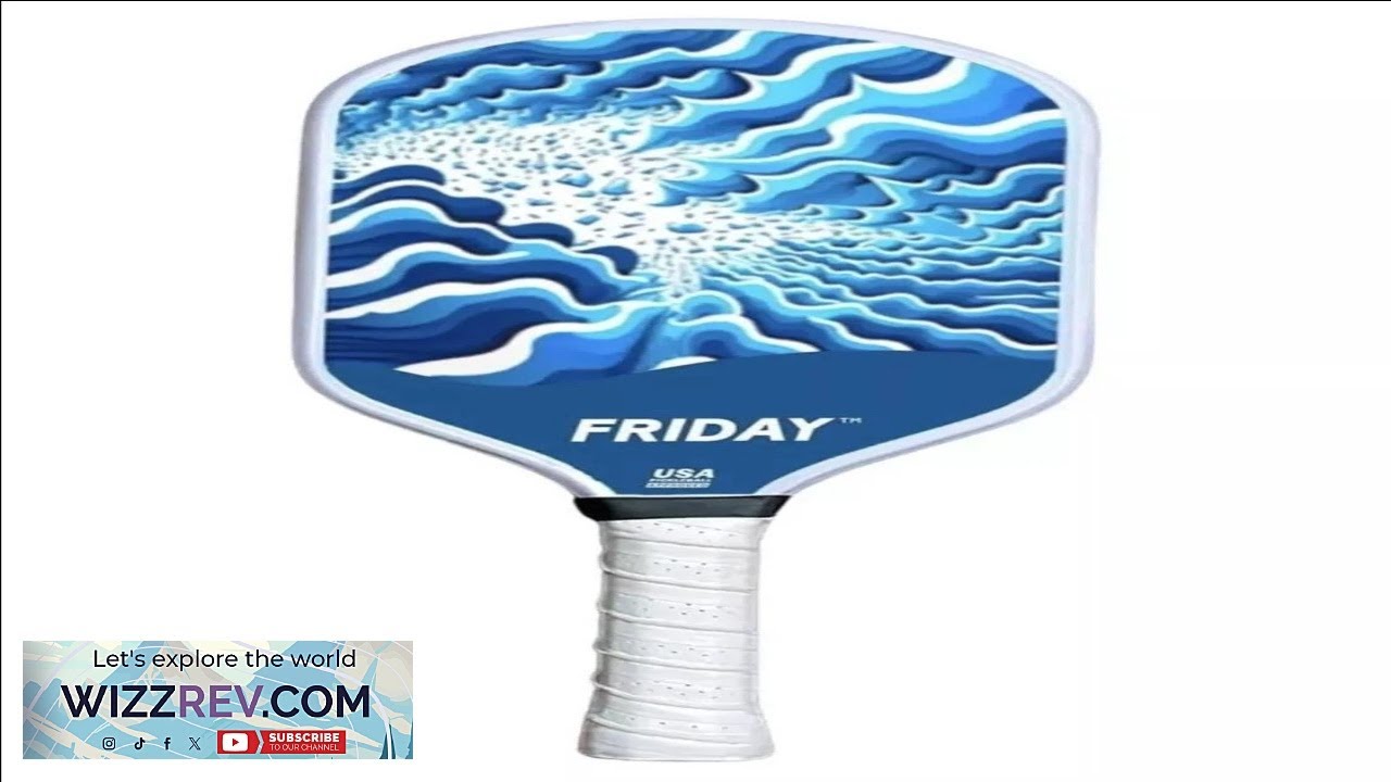 New Friday Pickleball Paddle Blue Sky Durable Carbon Fiber Thermoformed Unibody