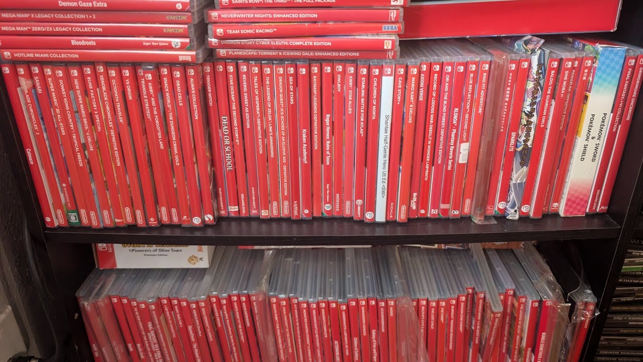 My entire Nintendo switch backlog of shame / rare obscure Nintendo switch collection hidden gems