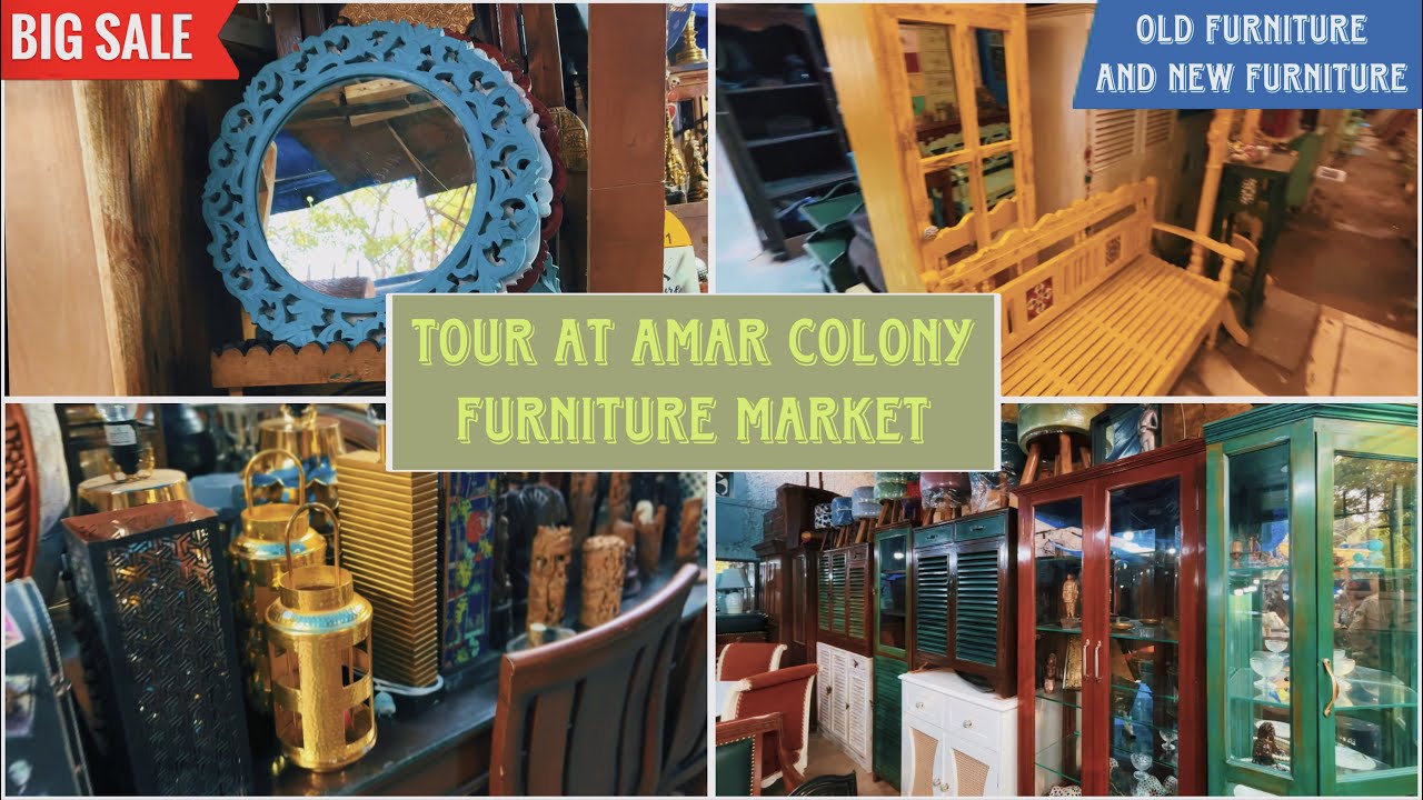 Tour Of Amar Colony Furniture Market | Old and New Furniture #furniture #homedecor #oldfurniture #no