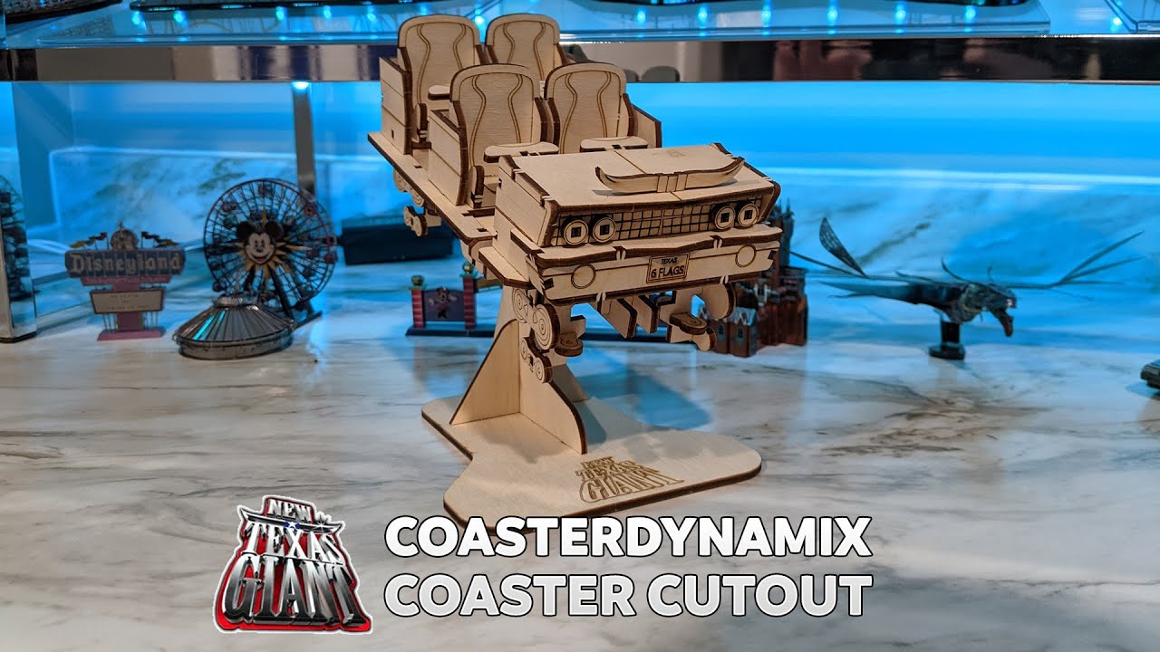 New Texas Giant Coaster Cutout from Six Flags Over Texas Assembly and Review
