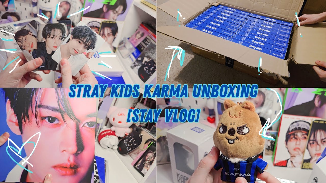 [STAY VLOG] Stray Kids KARMA Unboxing ALL VERISONS [Over 40+ albums!]