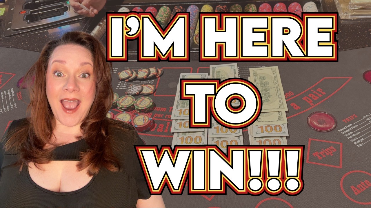 ULTIMATE TEXAS HOLD 'EM (UTH) in LAS VEGAS! I&rsquo;M HERE TO WIN!! 🍀🍀