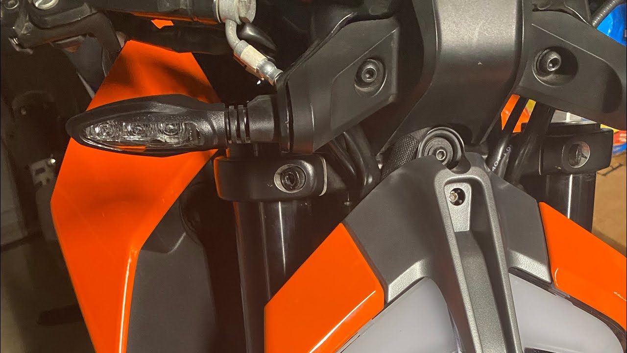 KTM Duke 390 OEM LED turn signal installation