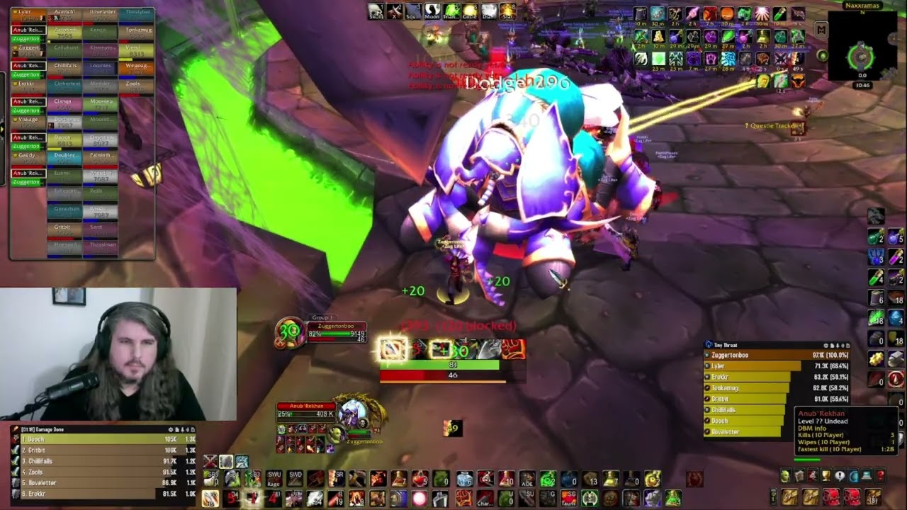 WoW Classic Hardcore Anub Fail