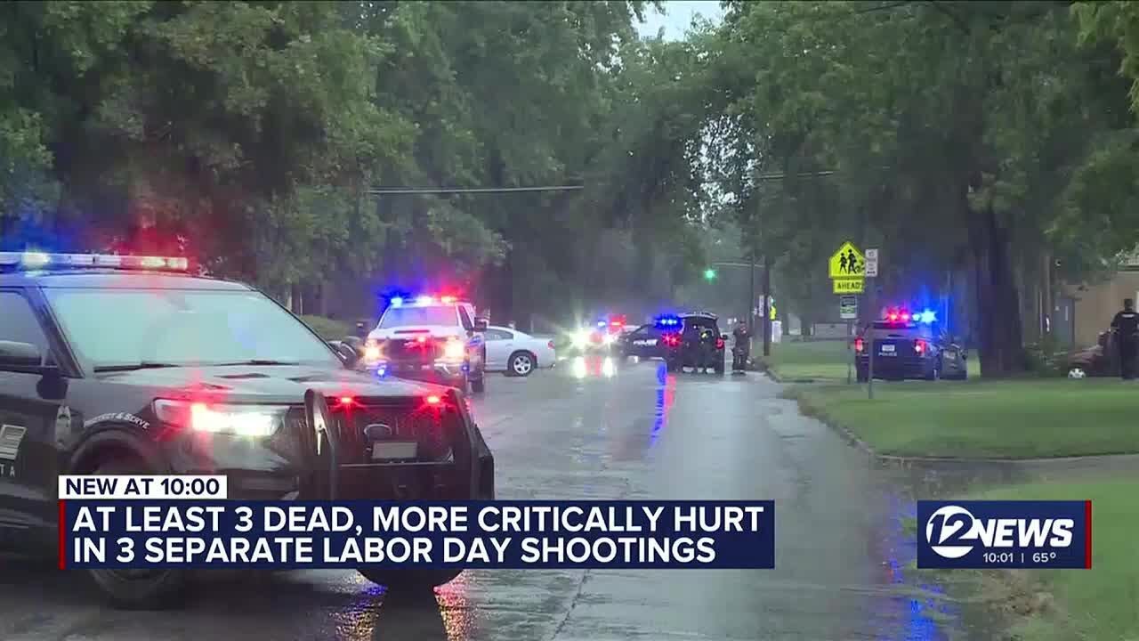 Wichita police investigate multiple deadly shootings on Labor Day