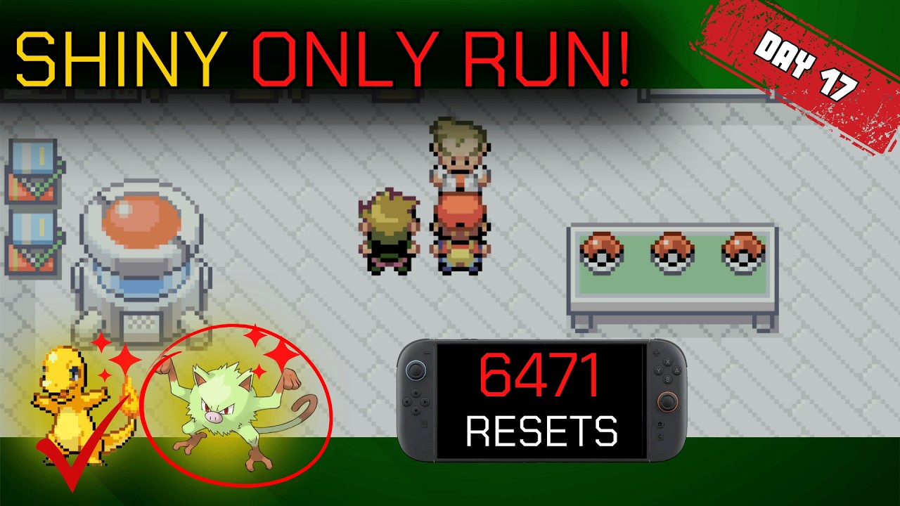 Shiny Hunting Challenge! We Got the Shiny Charmander! FireRed/LeafGreen LIVE — Kanto Chill Hangout