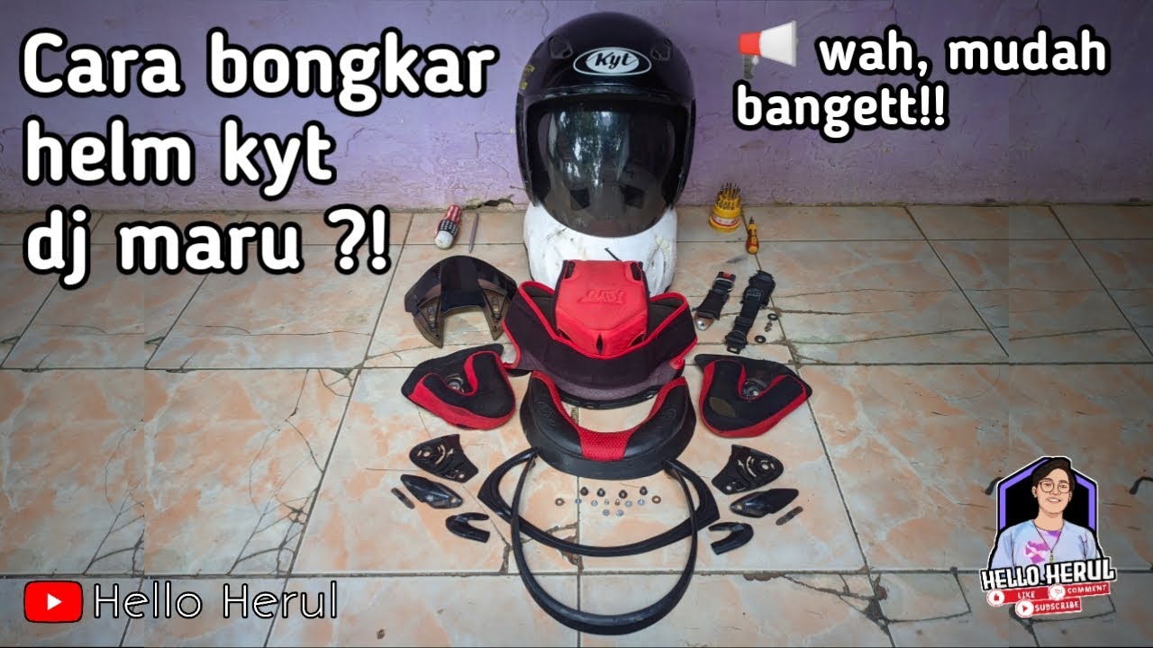 Bongkar helm kyt dj maru
