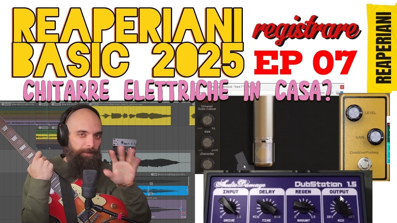 Registrare chitarre elettriche in casa? Amplificatori digitali gratis! REAPERIANI BASIC E07