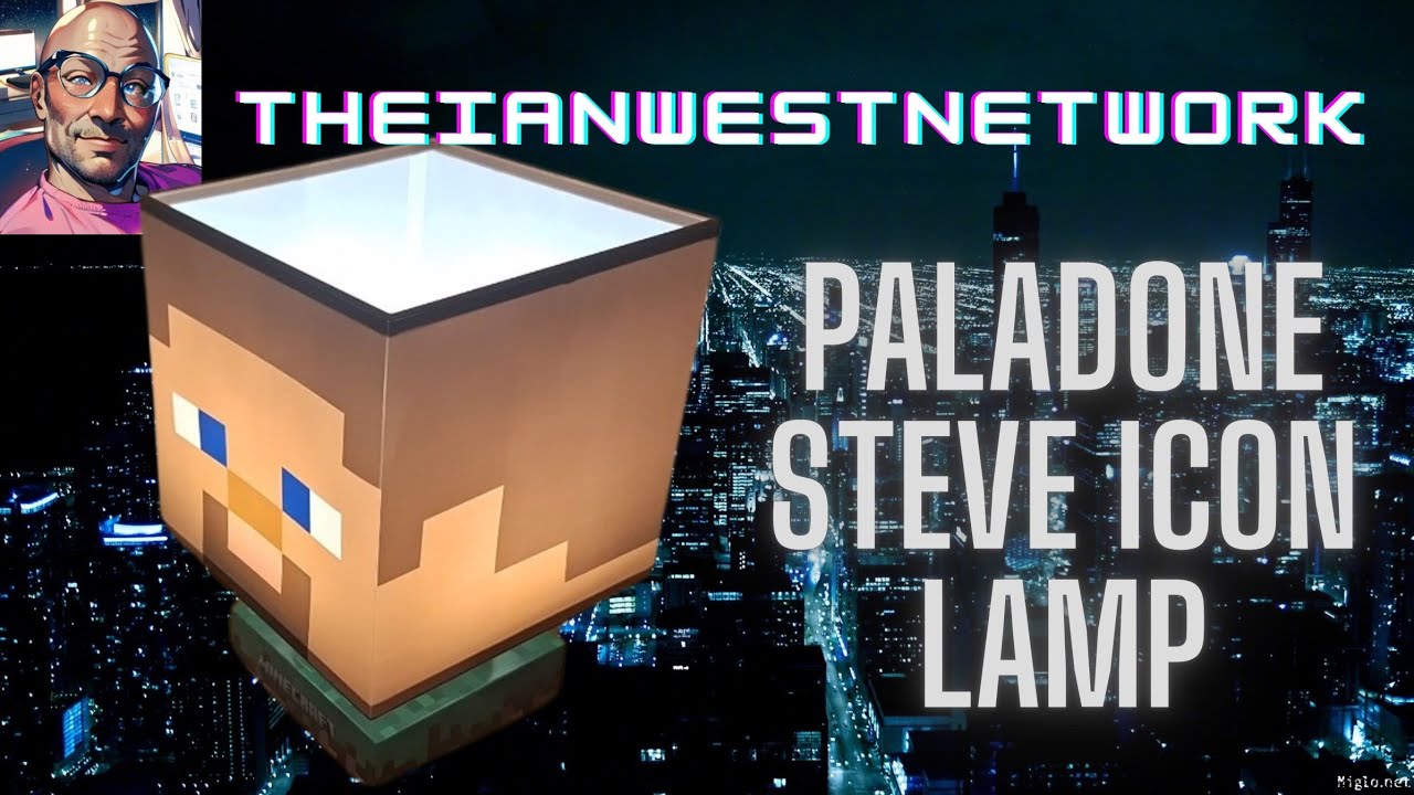 paladone minecraft Steve Icon Lamp unboxing