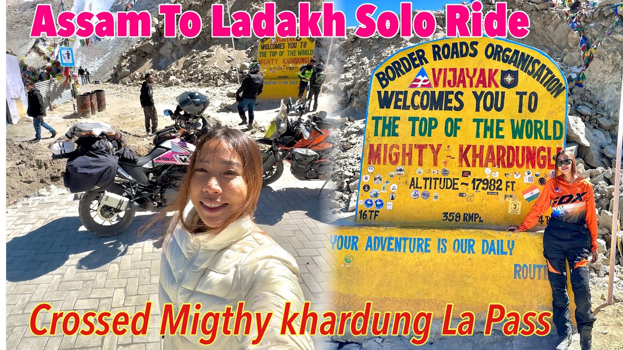 Episode-18|| Khardung La Pass Crossed Karli || Assam To Ladakh Solo Ride