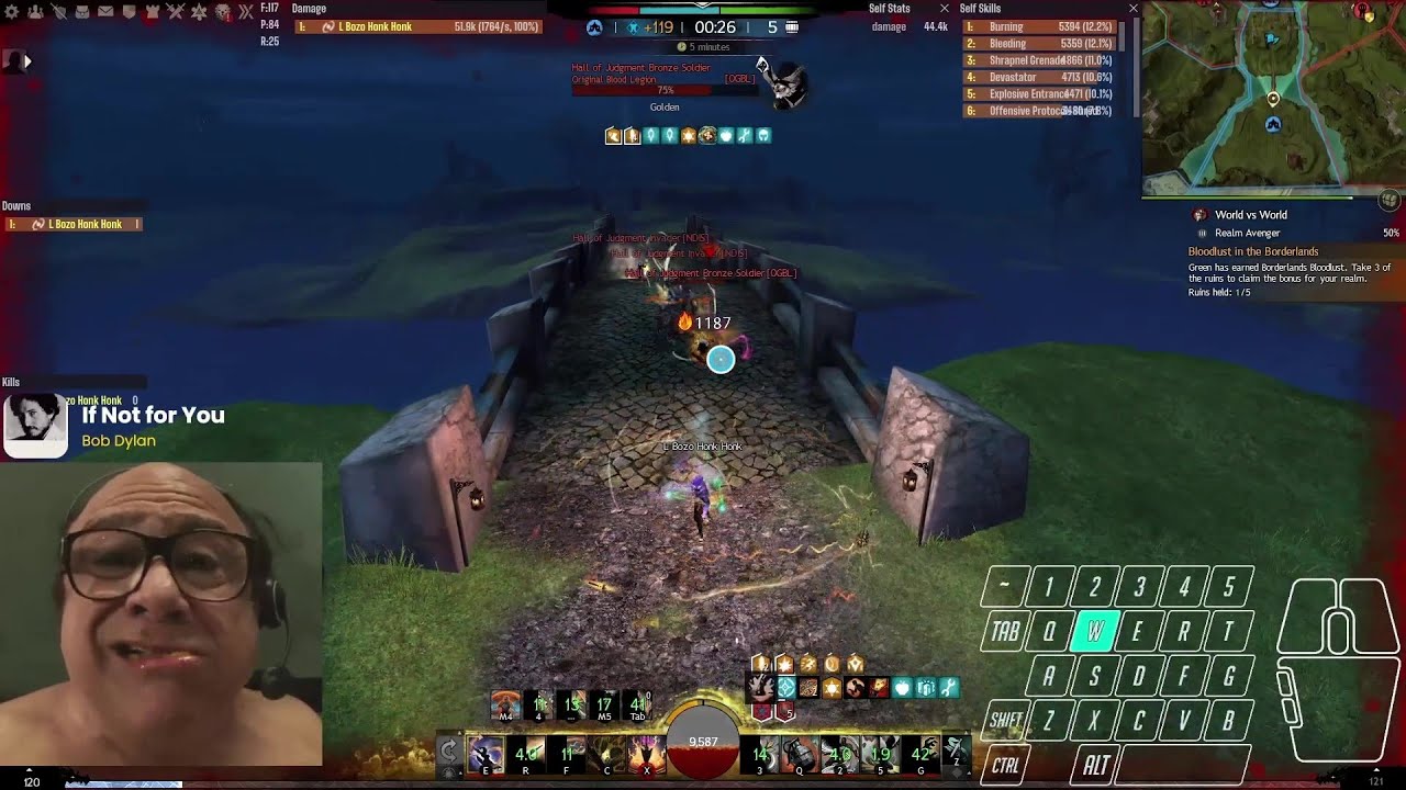 gw2 1v3 in WvW on amalgam