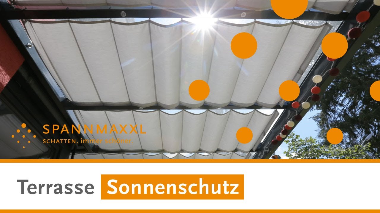 Sonnenschutz Terrassen&uuml;berdachung nach Ma&szlig;  |  ✓ viele Montagearten ➤ HIER konfigurieren!