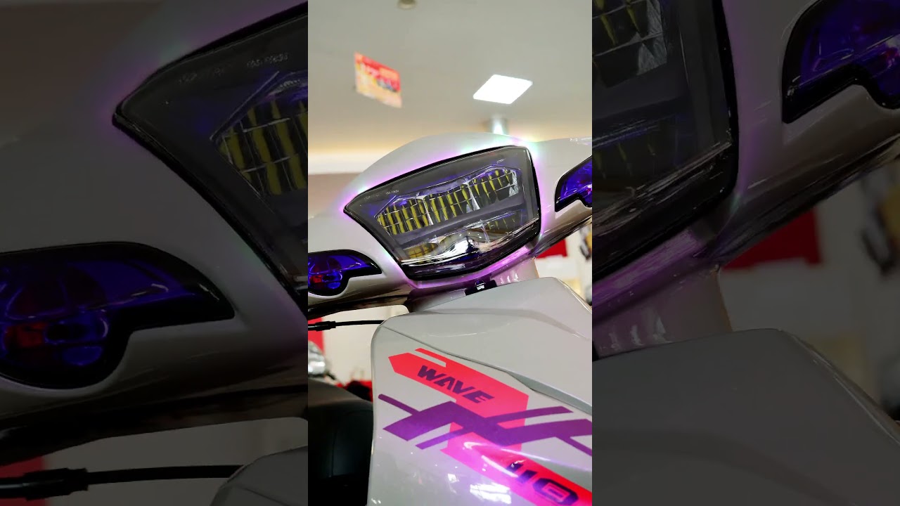 Đ&Egrave;N LED 2 TẦNG ZHI.PAT Wave Alpha, như m&atilde;nh hổ tung ho&agrave;nh giữa m&agrave;n đ&ecirc;m.#ZHIPAT #HONDA #wavealpha