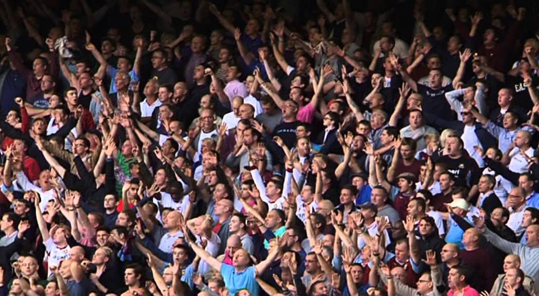 Claret and Blue Army celebrate