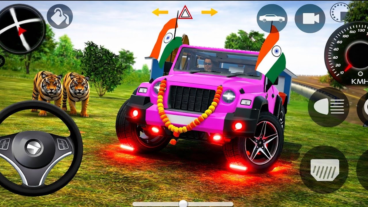 Mahindra Thar Off Road Gameplay 🔥 Ultimate Indian Car Simulator | Ghadi - Only Thar Gaming Video 