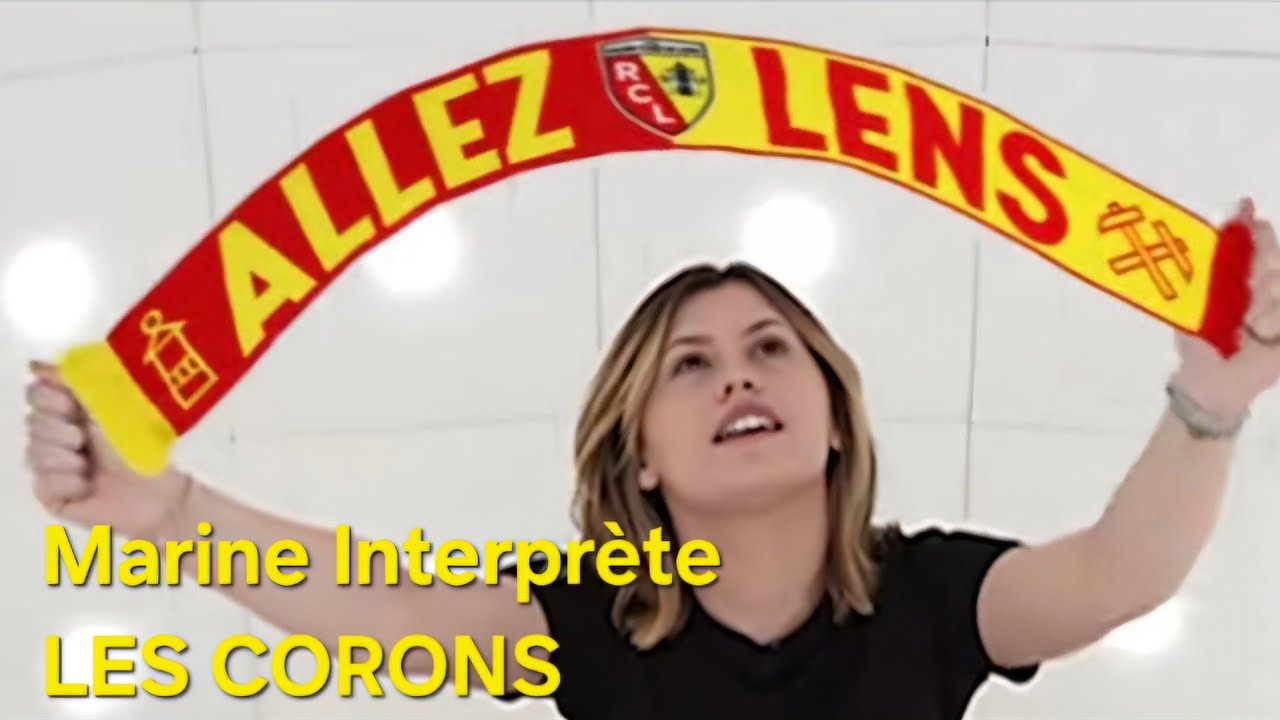 Marine interprète les Corons Stade Bollaert Lens #LesCorons #rclens #StarAcademy2024 #hommage 🎤⚽️❤️💛