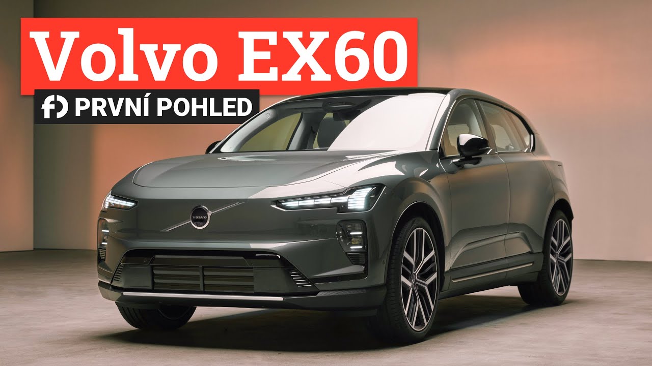 Našlapané Volvo EX60 naživo! Má dojezd 810 km, nabíjení 370 kW a severský design