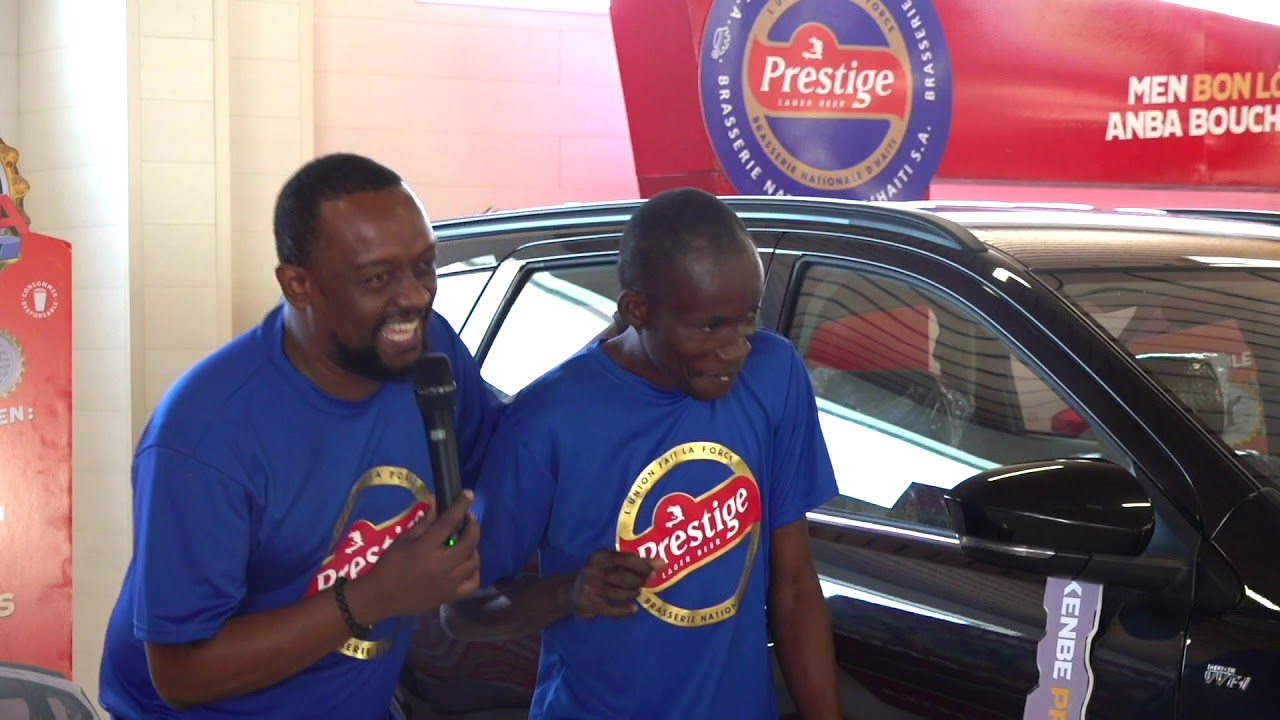 Prestige rem&egrave;t premye Toyota Rush la ak premye gayan li nan kad pwomosyon #MENBONL&Ograve;.