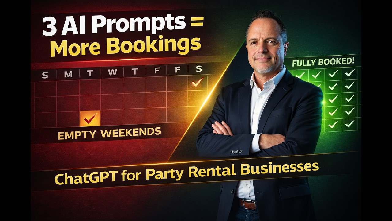 3 ChatGPT Prompts That Fill Your Weekends | Party Rental Marketing