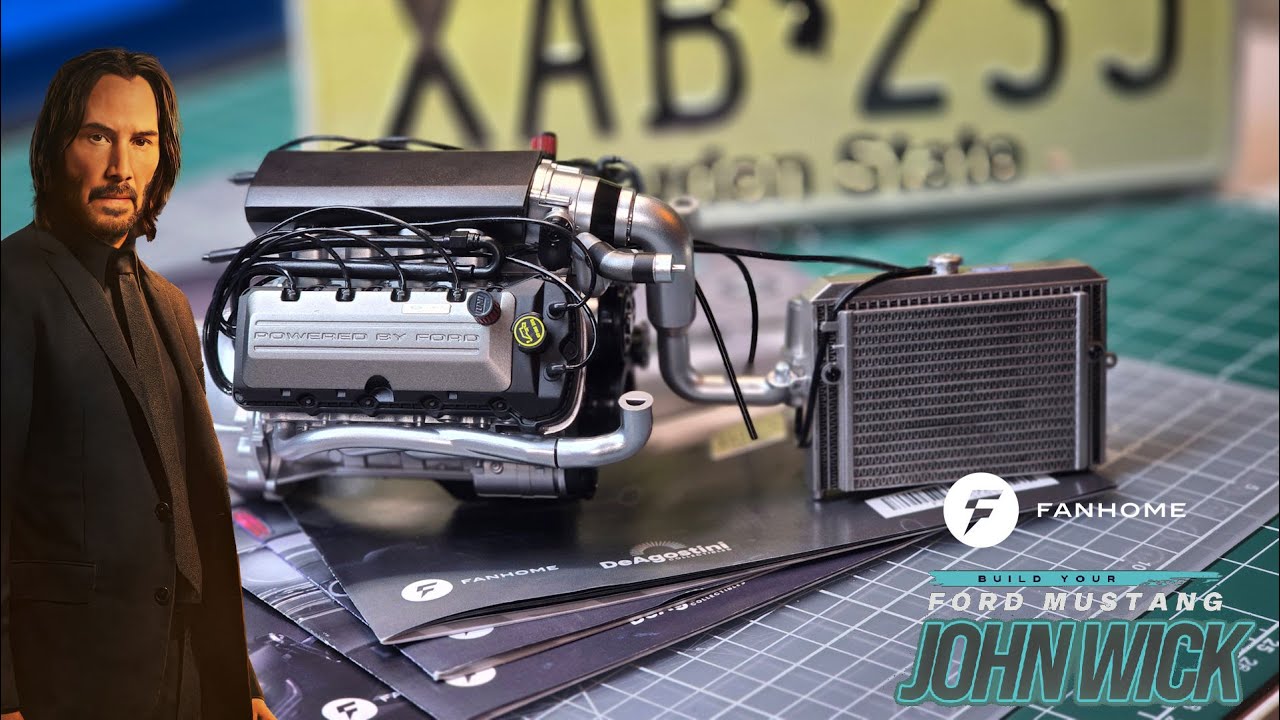 Соберите Ford Mustang 1969 года по мотивам комикса Джона Уика в масштабе 1:8 — Комплект 5 — Этапы...