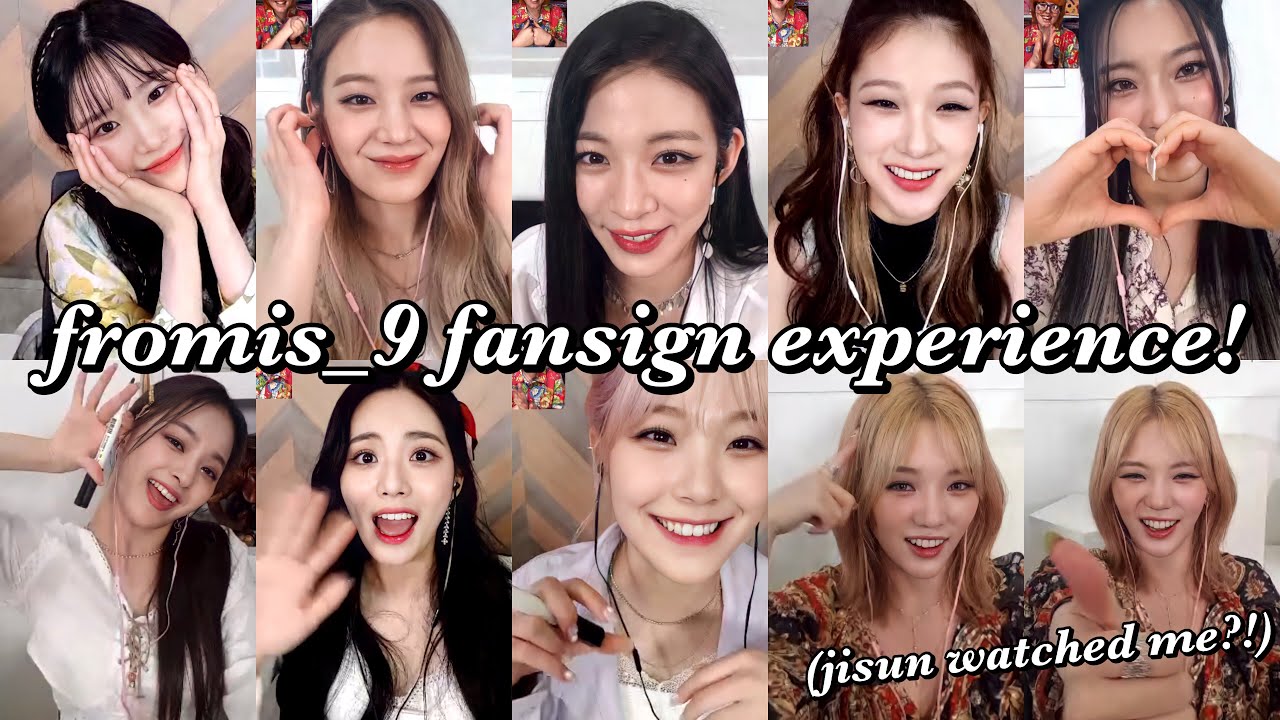 jisun watched my video?! ☆ fromis_9 fansign call experience!