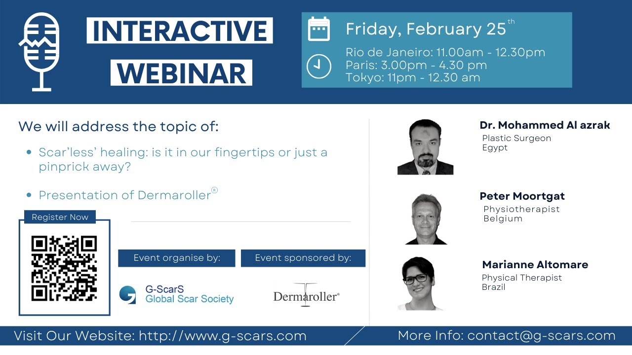 G-ScarS Webinar #7: Scar’less’ healing: is it in our fingertips or just a pinprick away?