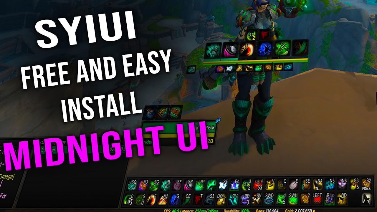 Free and Easy to Use Midnight UI is Ready NOW! - UI Install and Setup Guide SYIUI/TEGUI