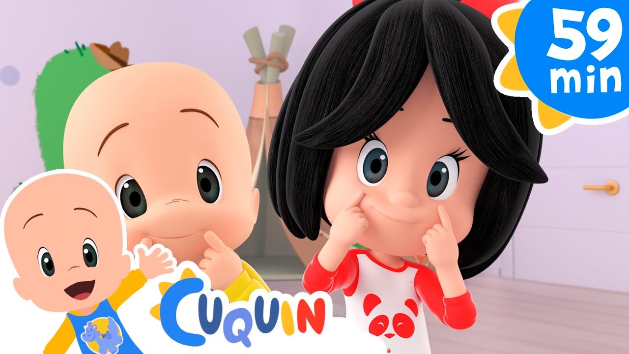 Cabeza, hombros, rodillas y pies 👩‍🦲🦵🦶 y más canciones infantiles para bebés con Cleo y Cuquín