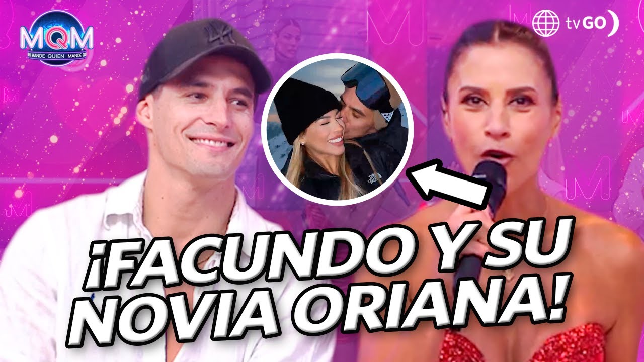 Mande Quien Mande: Facundo y su novia Oriana visitaron el set de 