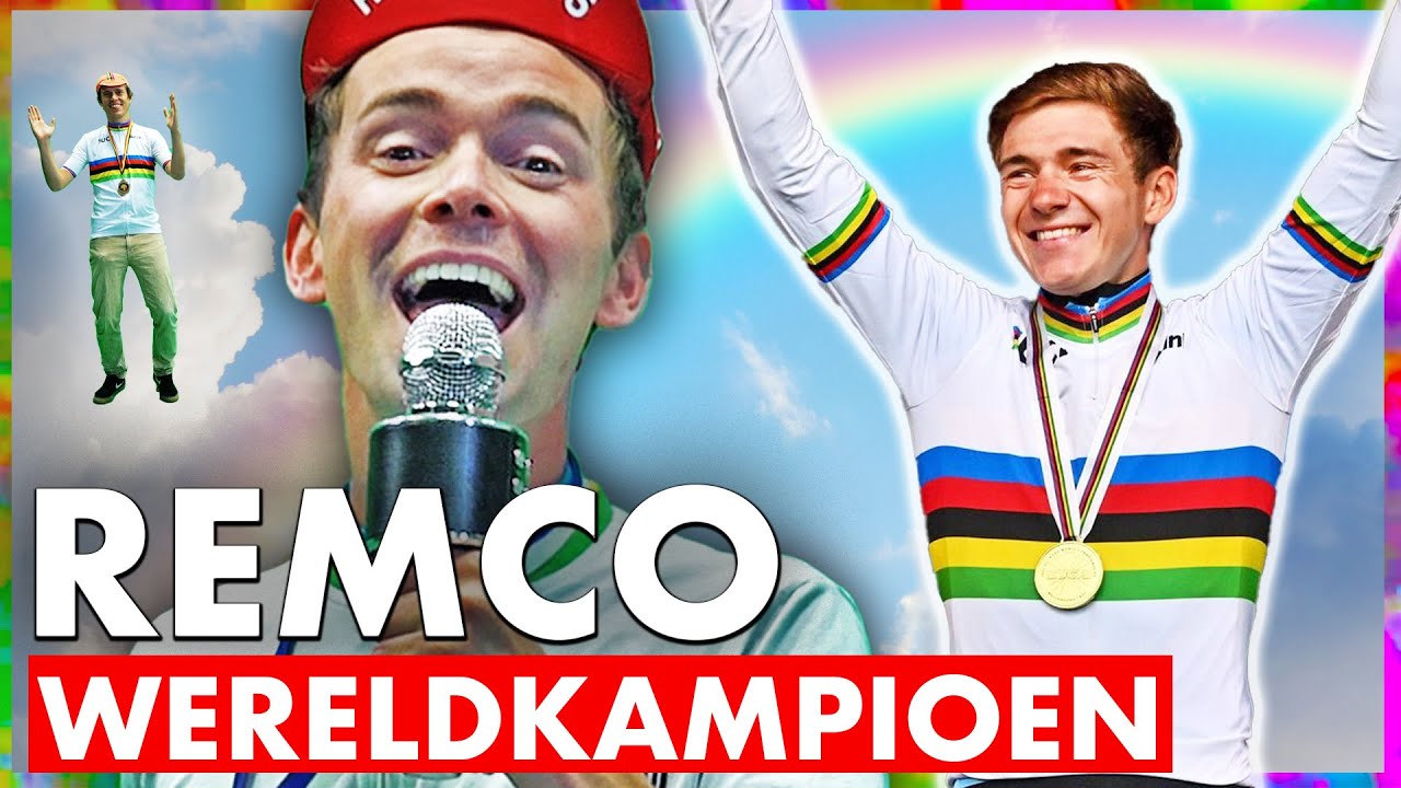 FIETS MET ME MEE NAAR DE REGENBOOG 🌈 (Remco Evenepoel Wereldkampioen SING-ALONG)