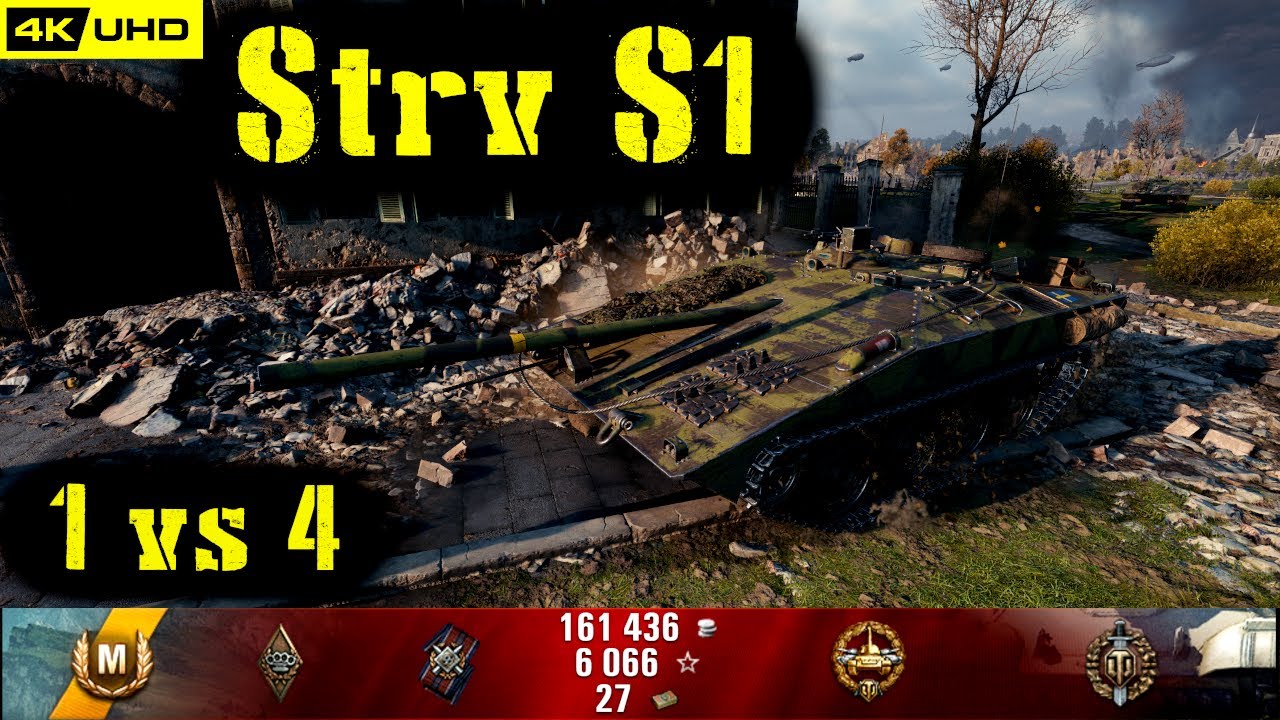World of Tanks Strv S1 Replay - 7 Kills 6.2K DMG(Patch 1.5.0)