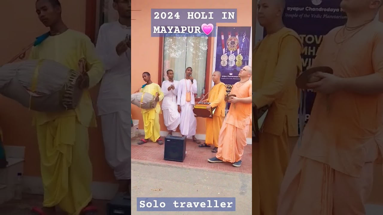 2024 holi in mayapur. @MayapuriCut #travel #solotravel #iskon