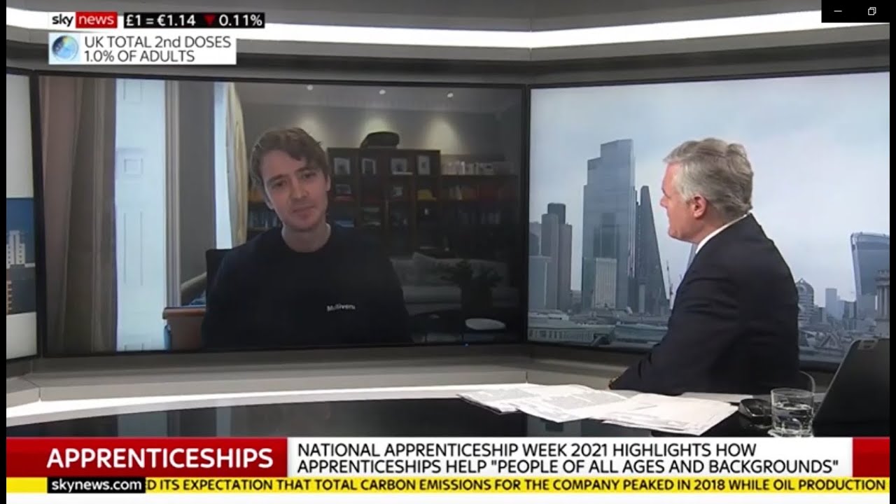 Multiverse Founder & CEO Euan Blair on Sky News | National #Apprenticeship Week 2021