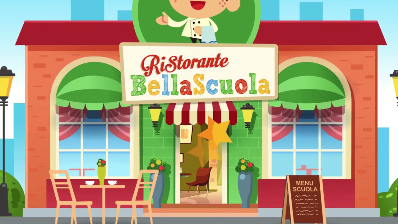 Ambiente di apprendimento interattivo &ldquo;Ristorante BellaScuola&rdquo;.