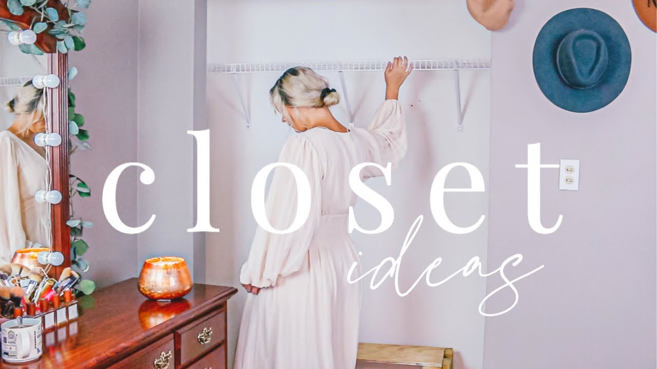 CLOSET DECLUTTER & ORGANIZATION IDEAS FOR SMALL SPACES | CLOSET MAKEOVER ON A BUGET & LIMITED SPACE