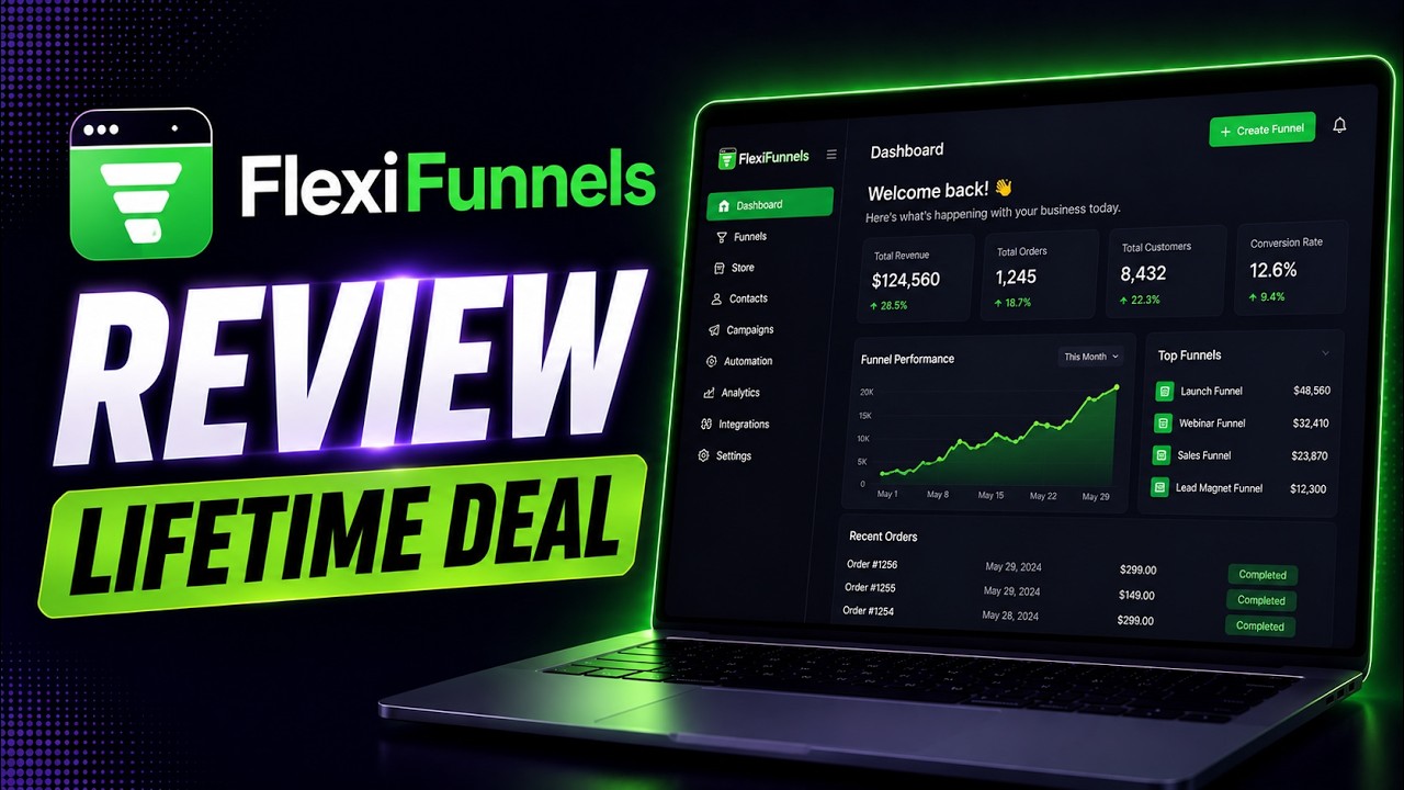 Создание AI лендингов, воронок продаж и онлайн-курсов по одному запросу &mdash; FlexiFunnels пожизненны...
