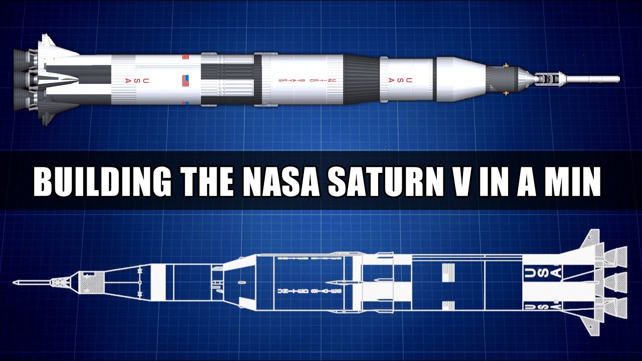 Building The NASA's Saturn V Rocket In Spaceflight Simulator #shorts