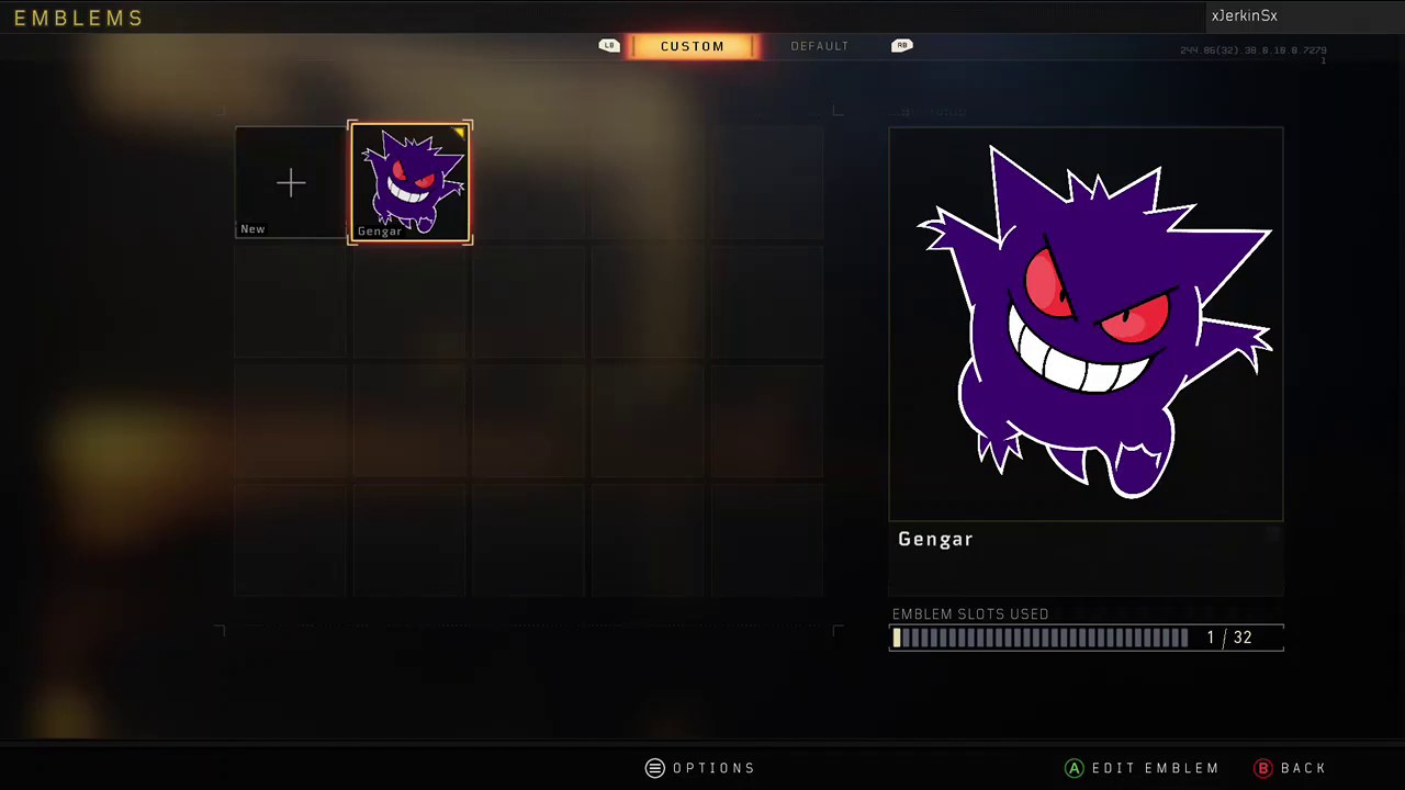 COD BO4 GENGAR EMBLEM TUTORIAL--READ DESCRIPTION
