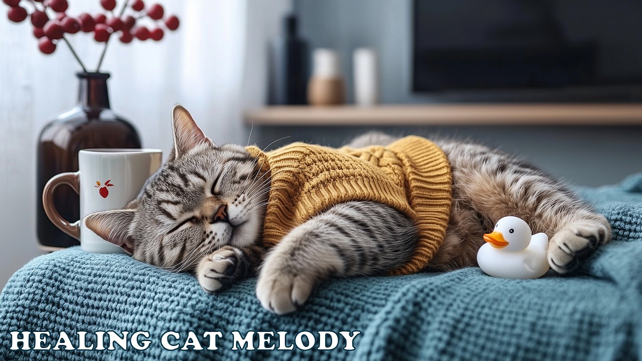 12 HOURS Cat Relaxing Music 🐾 Cat Sleep Music 🌙 Cozy Ambience for Deep Sleep 💤