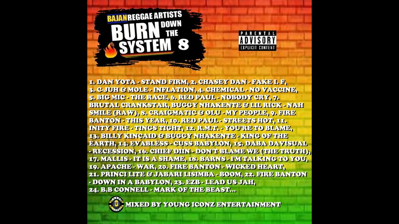 BAJAN REGGAE ARTISTS BURN DOWN THE SYSTEM PT. 8