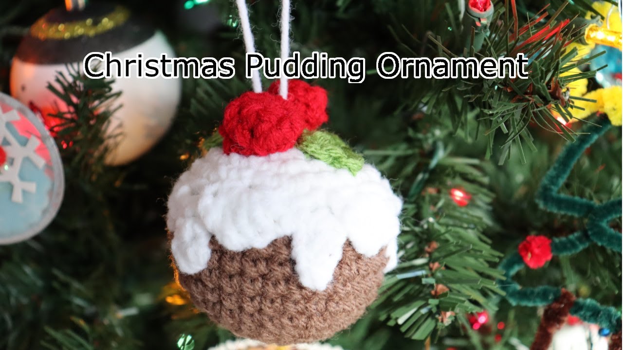 Crochet Christmas Pudding Ornament