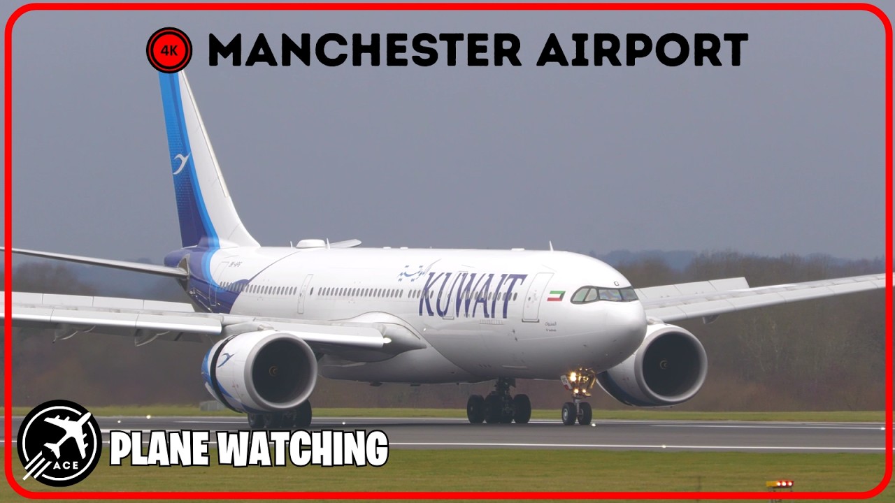 🔴4K Plane Watching at Manchester Airport ✈️⭐❤️